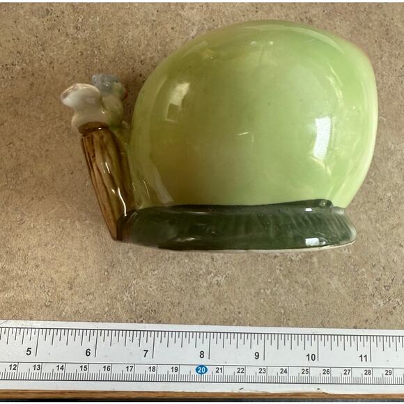 Vintage Bank blue birds and green flowers Has removable stopper - Picture 6 of 9